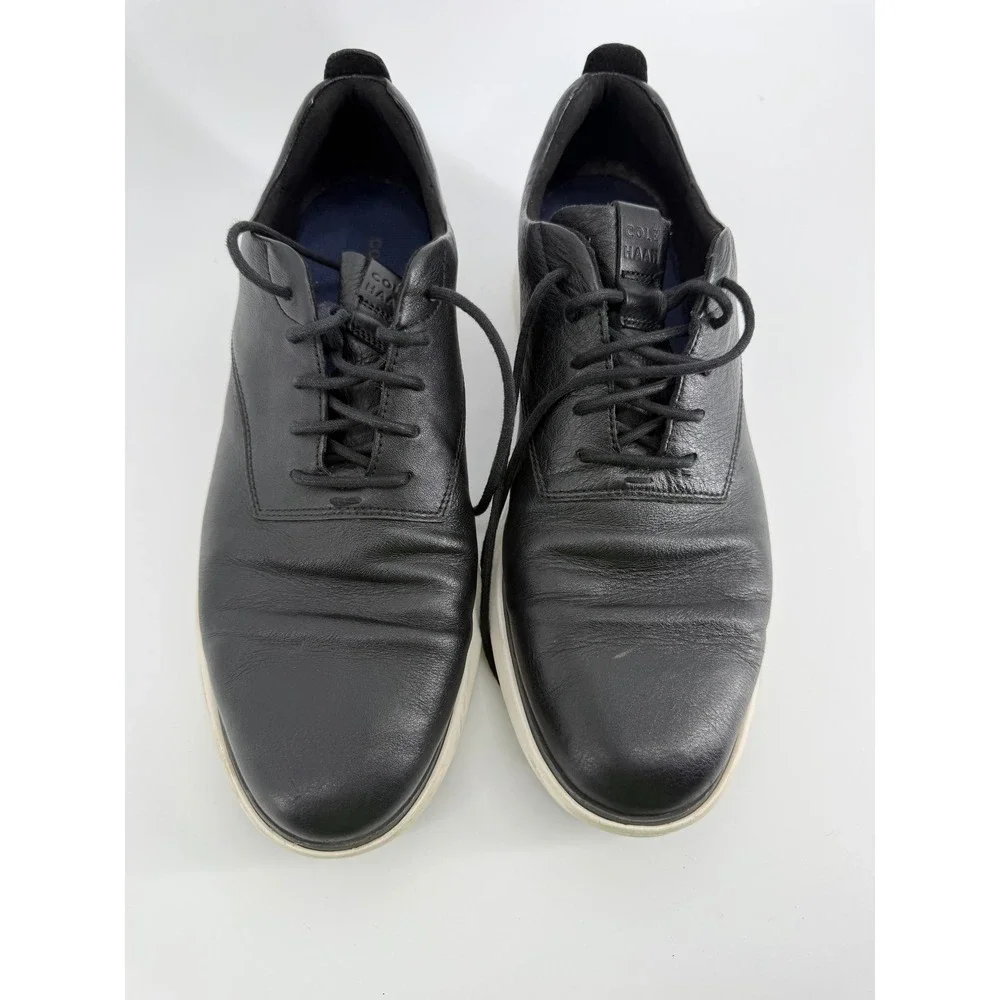 Cole Haan Grand OS Mens Black Leather Oxford Sneakers C27725 Size 10M